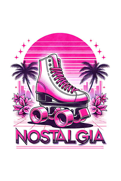 StoryGift Romania Sticker Adeziv 90CM cu mesajul "Nostalgia", ilustratie, sti...