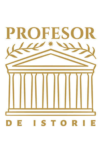 StoryGift Romania Sticker Eticheta 50CM Personalizita Pentru "Profesor De Istorie", cu Margini Albe, PVC Vinyl 50 cm