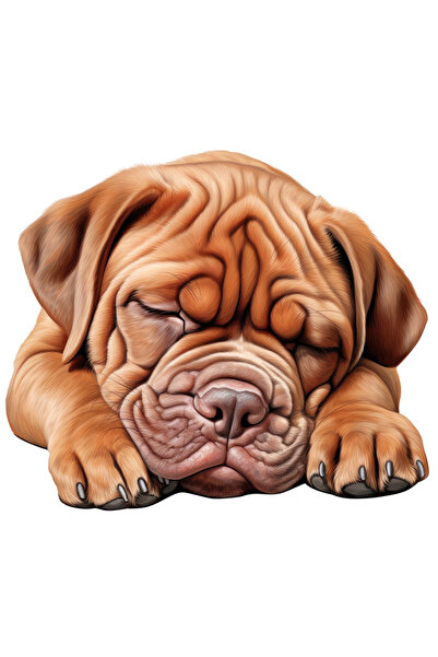 StoryGift Romania Sticker Adeziv 90CM cu un catel care doarme, ilustratie, ma...