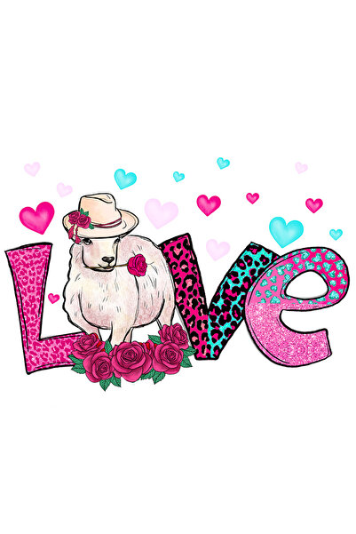 StoryGift Romania Sticker Autocolant 70CM cu oaie care tine in gura un tranda...