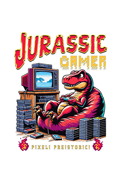 StoryGift Romania Sticker Autocolant 70CM Adeziv Dinozaur jucandu-se jocuri v...