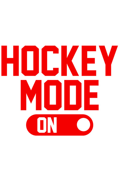 StoryGift Romania Sticker Adeziv 90CM Exterior cu textul "Hockey mode on" - m...