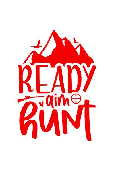 StoryGift Romania Sticker Autocolant 70CM Exterior cu textul "Ready, aim, hun...