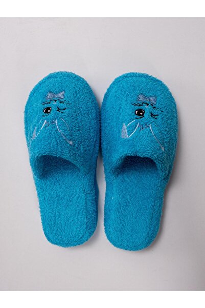 Ender Home Rabbit Embroidered Children's Towel Slippers