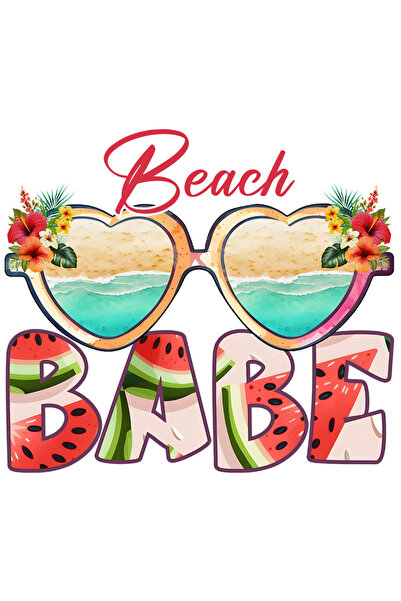 StoryGift Romania Sticker Cu Mesajul "beach Babe", Vara, Vacanta, Relaxare, C...