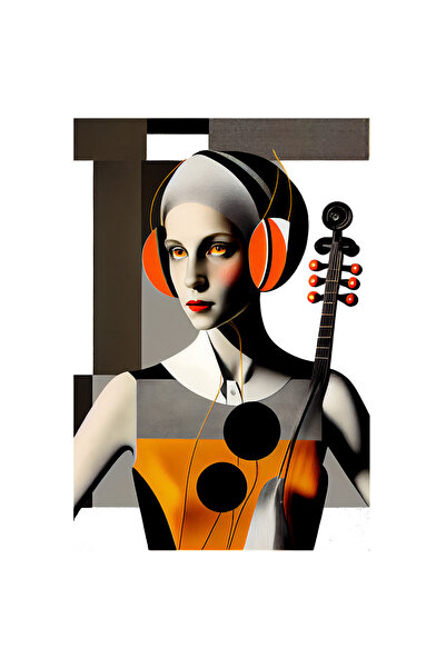 StoryGift Romania Sticker Adeziv 90CM Cu Portret Abstract, Fata Ochii Tinuta ...