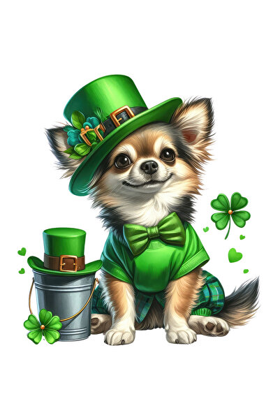 StoryGift Romania Sticker Eticheta 40CM cu un catelus vesel, de talie mica, I...