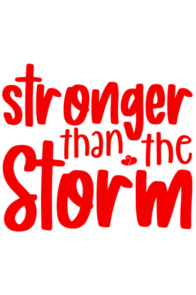 StoryGift Romania Sticker Eticheta 40CM Exterior cu mesajul "Stronger than th...