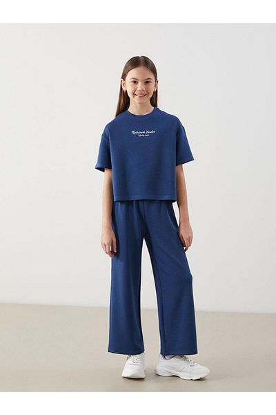 LC Waikiki Crew Neck Girl's T-Shirt and Sweatpants (S5)