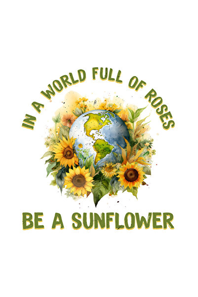 StoryGift Romania Sticker Cu Mesajul "in A World Full Of Roses, Be A Sunflowe...