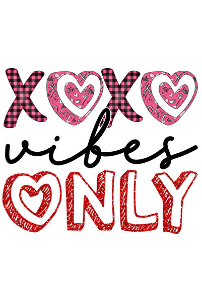 StoryGift Romania Sticker Autocolant 70CM cu mesajul "XOXO vibes only", senti...