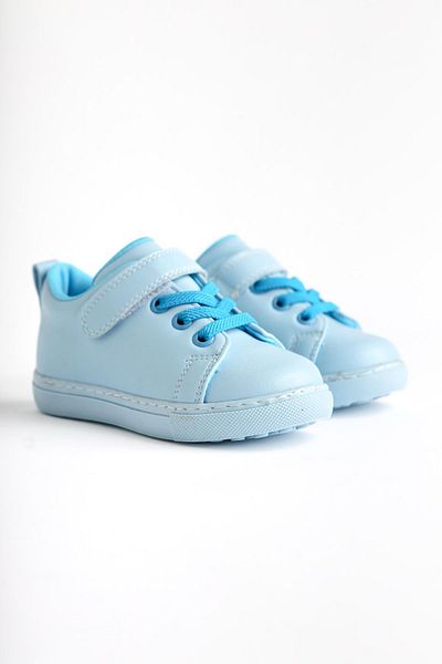 Limoya Pantofi sport pentru bebeluși cu șireturi Daisy Blue