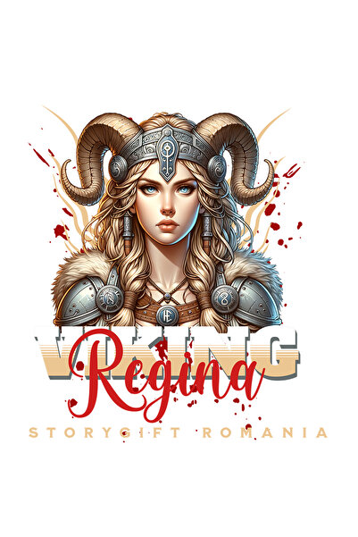 StoryGift Romania Sticker Autocolant 70CM Adeziv regina viking lume sf femeie...