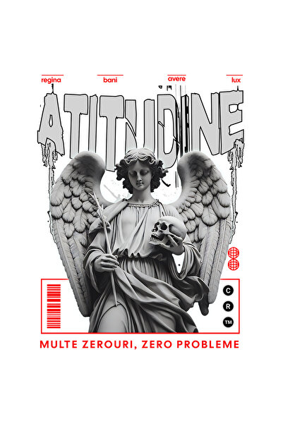 StoryGift Romania Sticker Adeziv 90CM Adeziv atitudine inger femeie bani mult...