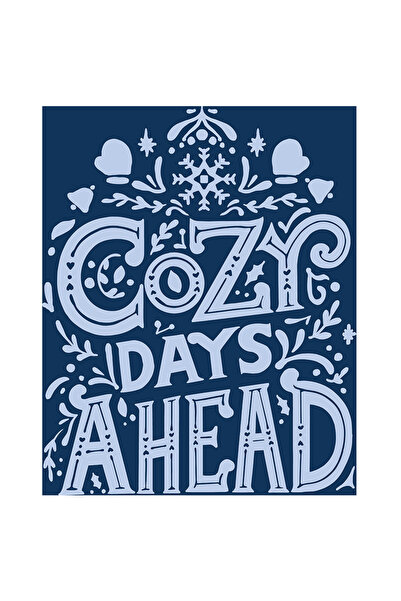 StoryGift Romania Sticker Eticheta 40CM Cu Text In Engleza Cozy Days Ahead, F...