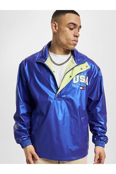 Tommy Hilfiger Herren Tommy Jeans Rlx Metallic Popover Trainingsjacke