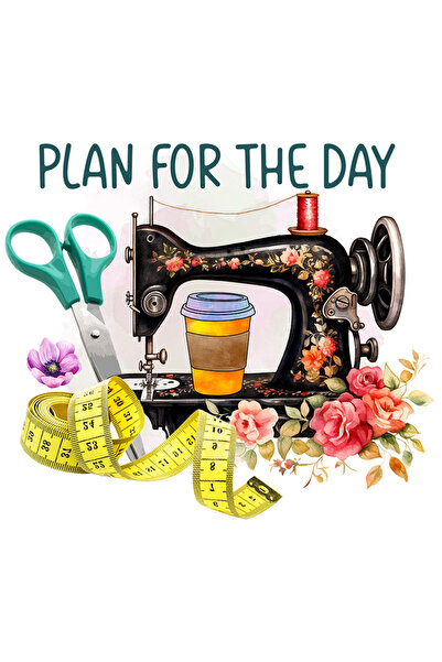 StoryGift Romania Sticker Autocolant 70CM cu mesajul "Plan for the day", prof...