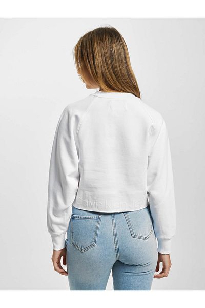 Calvin Klein Damen Jeans – Pullover mit glänzendem Logo-Blocking