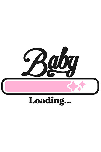 StoryGift Romania Sticker Adeziv 90CM Cu Text in Engleza Baby Loading, Copii, Familie, Sarcina, Nou Nascut, cu