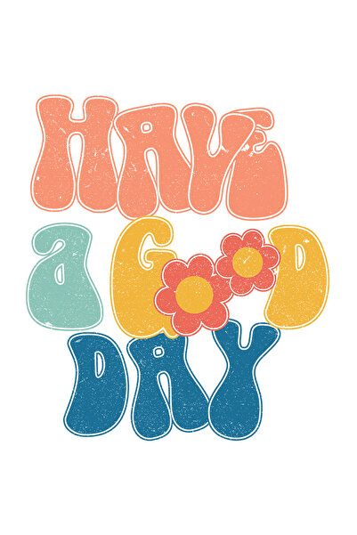 StoryGift Romania Sticker Cu Mesajul "have A Good Day", Ilustratie, Motivatio...