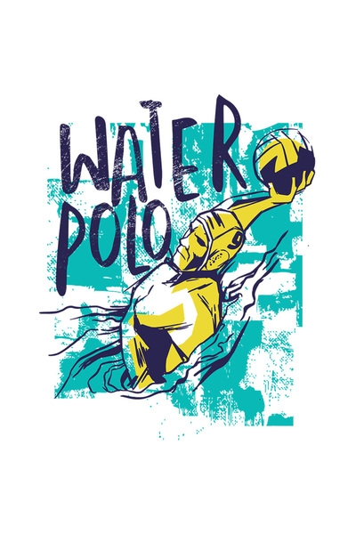 StoryGift Romania Sticker Autocolant 70CM Cu Mesaj In Engleza Water Polo, Iub...