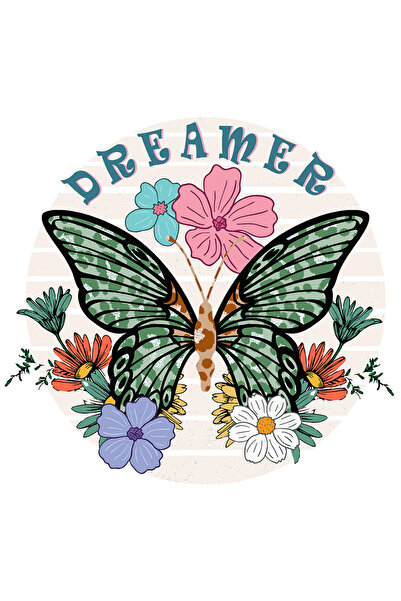 StoryGift Romania Sticker Autocolant 70CM cu mesajul "Dreamer", ilustratie, p...