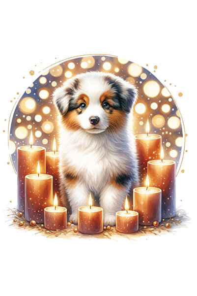 StoryGift Romania Sticker Adeziv 90CM cu un catel curios, ilustratie, multe l...