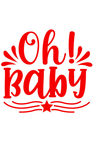 StoryGift Romania Sticker Exterior pentru un bebelus - textul in engleza "Oh!...