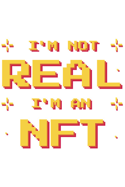 StoryGift Romania Sticker Autocolant 70CM Im Not Real Im An NFT, cu Margini A...