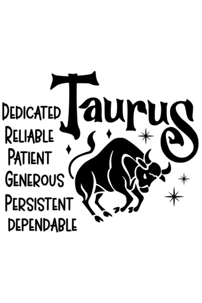 StoryGift Romania Sticker Autocolant 70CM cu zodia Taur, dedicat, de increder...