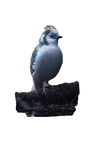 StoryGift Romania Sticker Adeziv 90CM Cu Pasare Albastra, Exotica, Pasari, An...