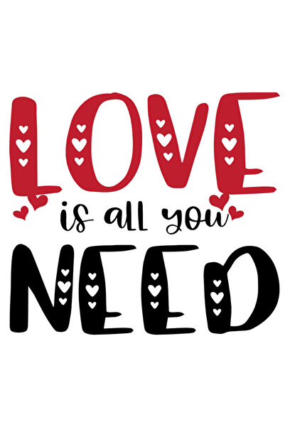 StoryGift Romania Sticker Adeziv 90CM Cu Text Romantic In Engleza Love Is all...