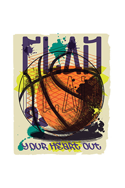 StoryGift Romania Sticker Autocolant 70CM Cu Mesaj In Engleza Play Your Heart...