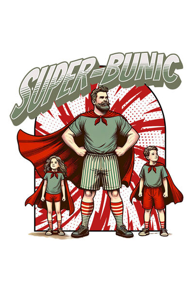 StoryGift Romania Sticker Eticheta 40CM cu Familie Barbat Super erou Si copii...