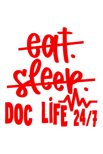 StoryGift Romania Sticker Eticheta 50CM Exterior pentru doctorii care pun mes...