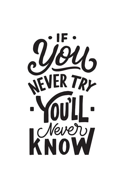 StoryGift Romania Sticker Cu Mesajul Motivational Of You Never Try You'll Never Know, Iubitorii De Incercari
