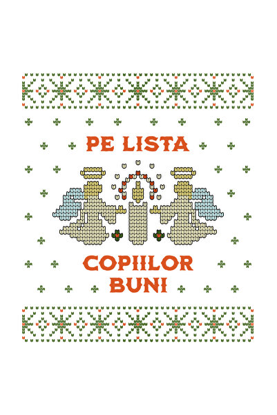 StoryGift Romania Sticker Eticheta 40CM Adeziv pe lista copiilor buni doi ing...