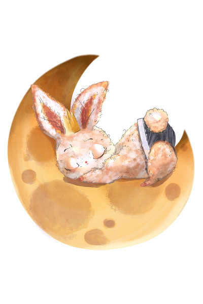 StoryGift Romania Sticker Adeziv 90CM Cu Luna, Iepure, Dormit, Somn, Chiloti,...