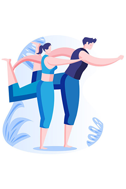 StoryGift Romania Sticker Adeziv 90CM Cu Yoga, Sport, Pereche, Natura, cu Mar...