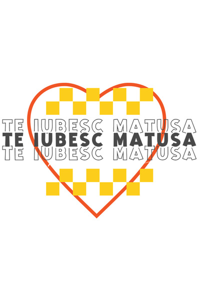 StoryGift Romania Sticker Eticheta 40CM Cu Text Te Iubesc Matusa, Iubirea De ...