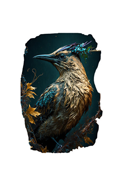 StoryGift Romania Sticker Adeziv 90CM Cu Pasare, Frunze, Toamna, Creanga, Pen...