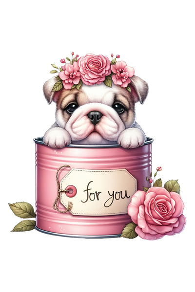 StoryGift Romania Sticker Autocolant 70CM cu un catel putin trist care iese d...