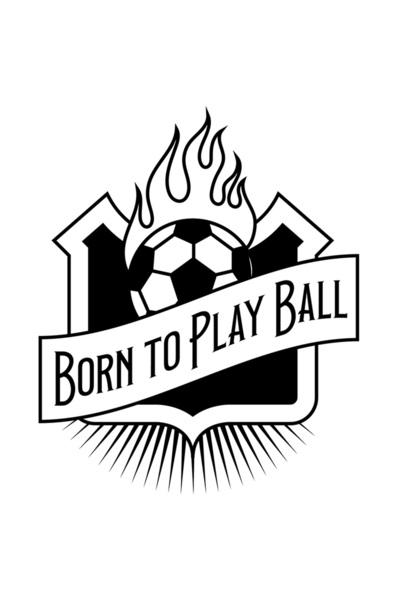 StoryGift Romania Sticker Eticheta 40CM Cu Mesaj In Engleza Born to Play Ball...