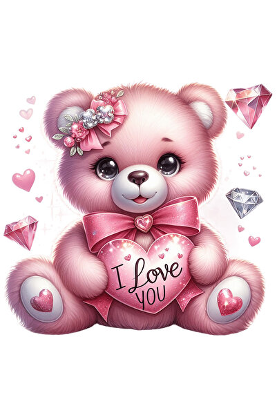 StoryGift Romania Sticker Adeziv 90CM cu un ursulet de plus vesel, zambet, il...