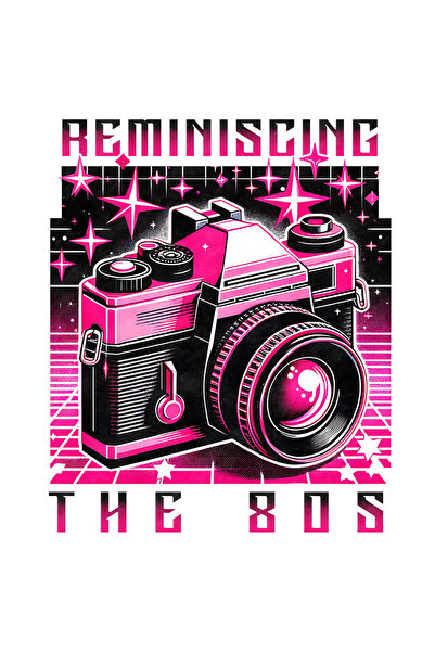 StoryGift Romania Sticker Eticheta 50CM cu mesajul "Reminiscing the 80's", il...