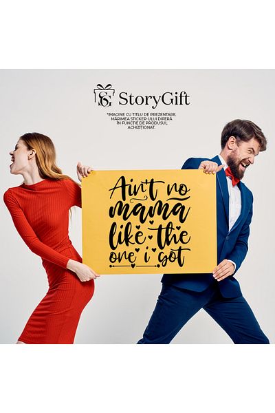 StoryGift Romania Sticker Label 50CM Exterior for those who claim that there is no mother like theirs - inimioa