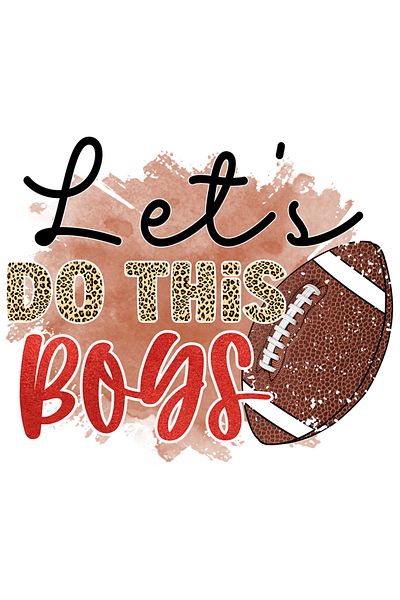 StoryGift Romania Sticker Eticheta 50CM cu mesajul "Let's do this, boys", hai sa o facem, minge, ilustratie, spo
