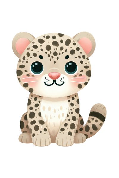 StoryGift Romania Sticker With A Tiger, Illustration, Cheerful, Blushing, Happy, Friendly With White Borders, Pv