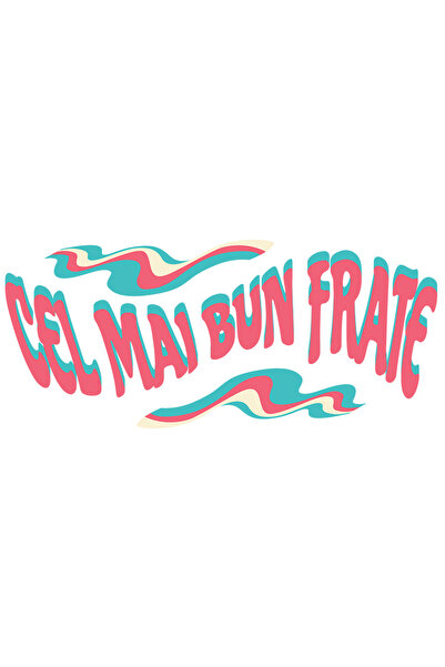 StoryGift Romania Sticker Autocolant 70CM cu Mesaj Colorat Iluzie Optica Text...