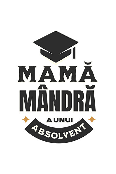 StoryGift Romania Sticker Autocolant 70CM Adeziv Mama mandra a unui absolvent...